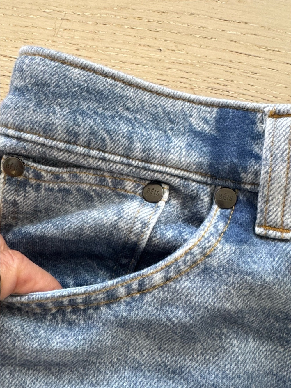 Gap x Beis sweatpants jeans baggy XS - Picture 6 of 10